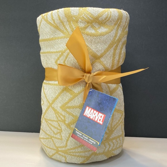 Disney Other - Disney Parks Marvel Avengers Gold Throw Blanket